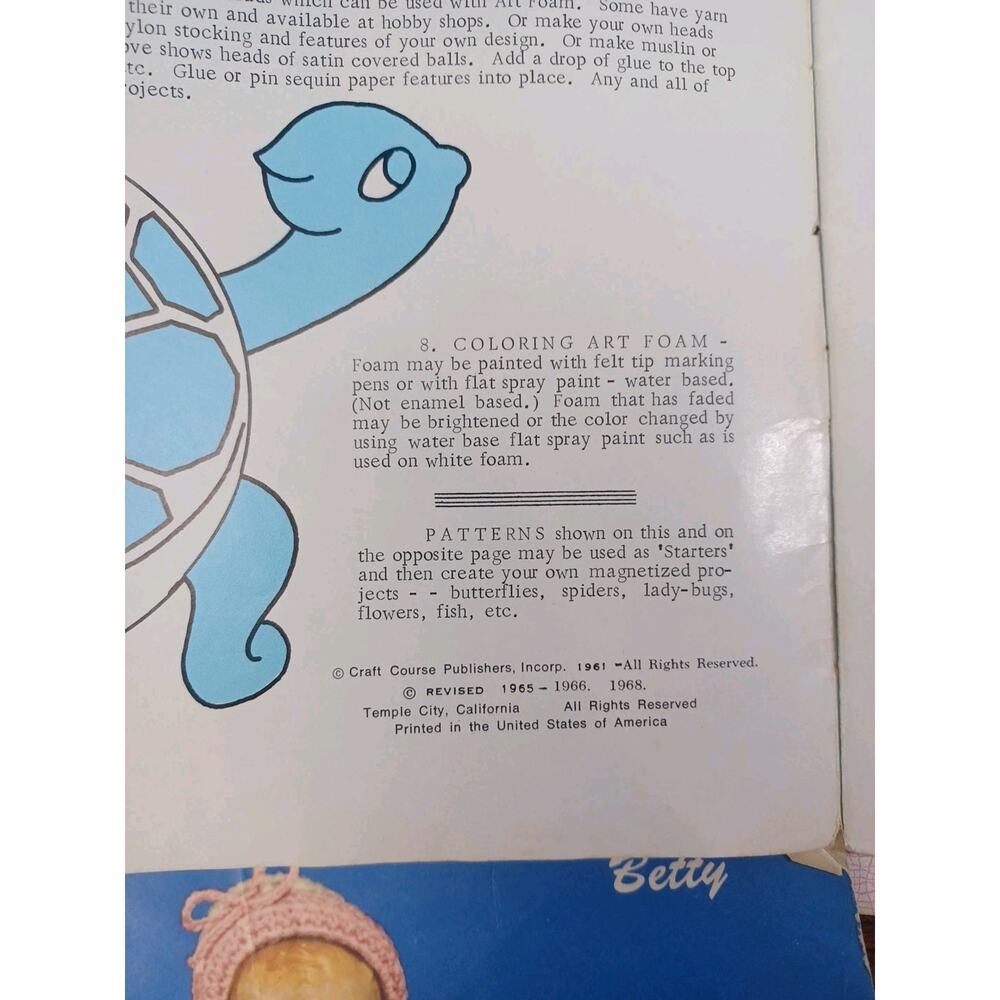 Vintage Crocheting & Knitting Books Doily,Dolls,Art Fun 1940's - 1960's Crafts - Picture 9 of 12